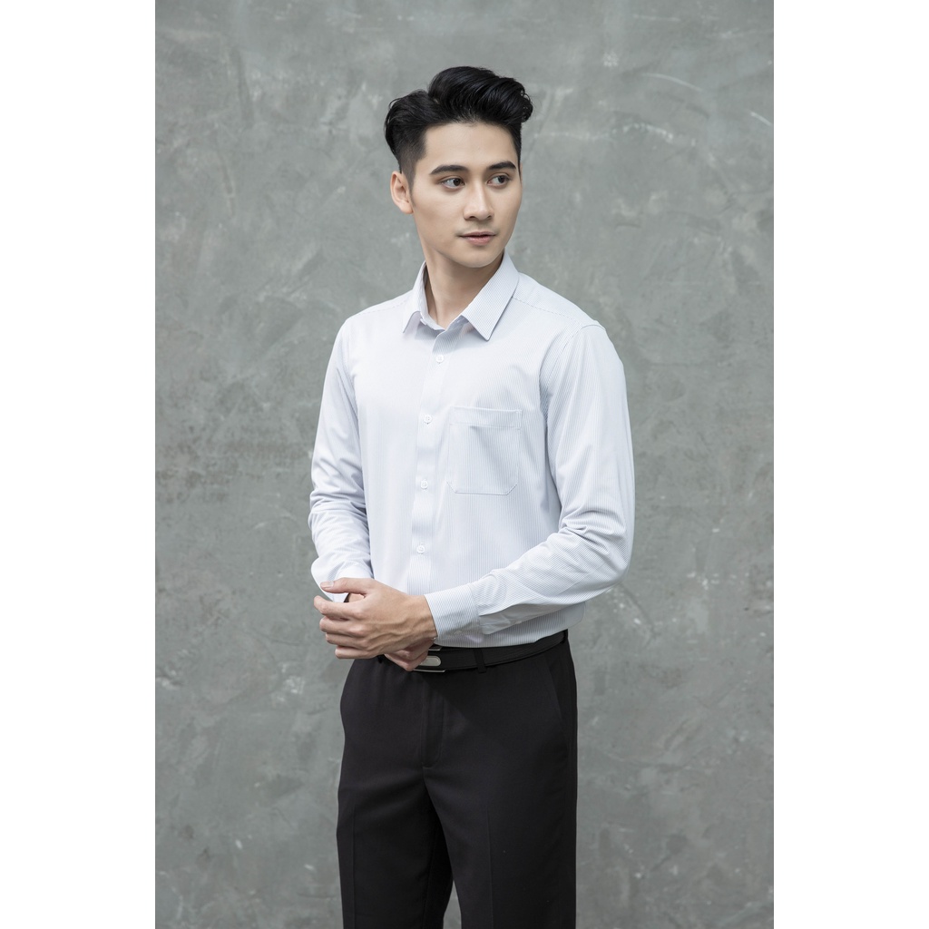 Áo sơ mi nam dài tay ARISTINO phom Regular fit, chất liệu mềm mại, không nhăn nhàu - ALS21901