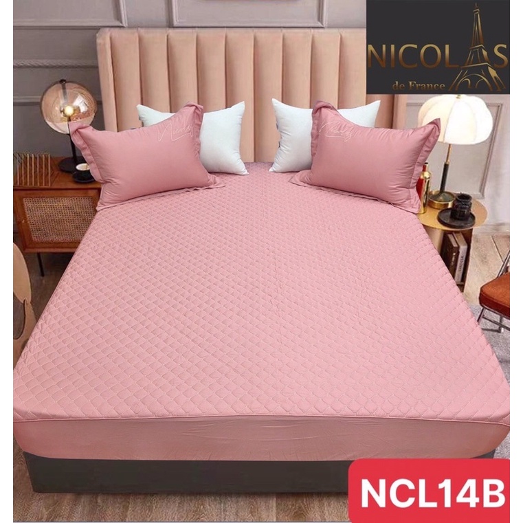 Bộ ga gối mùa hè Cotton cực đẹp Nicolas sang trọng MỚI