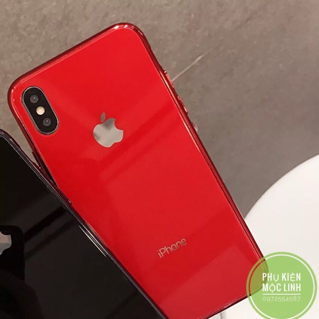 ỐP LƯNG KÍNH VIỀN DẺO CÙNG MÀU Iphone 11 Pro Max xs max X XS xr 8plus 7plus  8 7 6splus 6plus 6s 6 | BigBuy360 - bigbuy360.vn