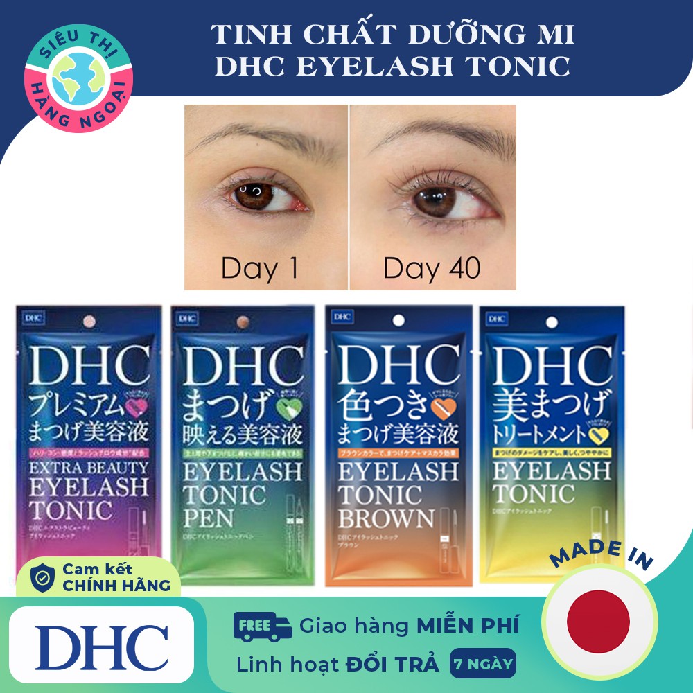 Dưỡng mi DHC Eyelash Tonic (Xua tan nỗi lo mi thưa, ngắn với khả năng làm dày, dài và chống rụng mi hiệu quả)