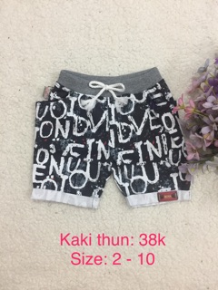 Quần kaki thun 8-33kg