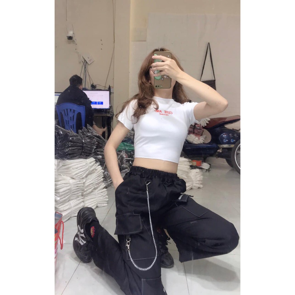 Quần jogger kaki túi hộp kèm xích có dây rút cực chất kèm ảnh/video thật xưởng sỉ nguyễn hoa | BigBuy360 - bigbuy360.vn