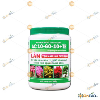 Phân bón npk bổ sung vi lượng ac 10-60-10 +te hũ 500g - a5.1011