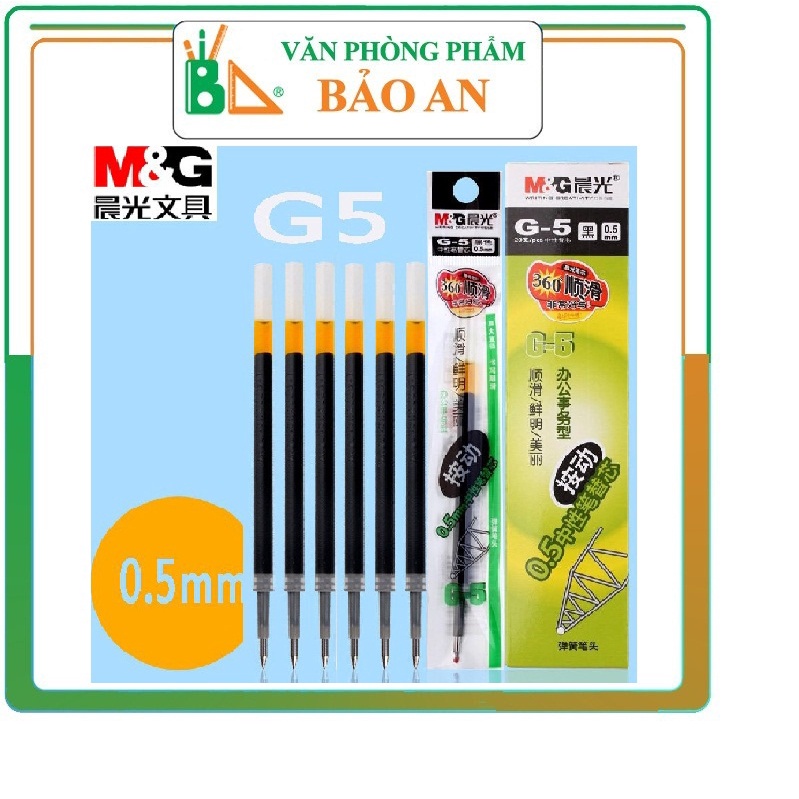 COMBO 10 Ruột bút gel MG G5 dùng cho bút K35,bút 1008, 1108, 1163, K35,