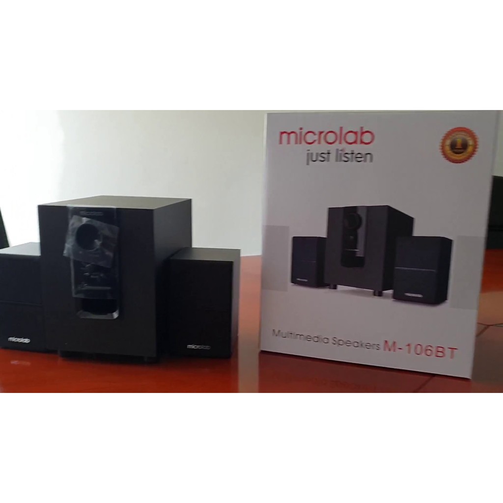 Loa vi tính Microlab M106BT 2.1 Bluetooth đen - Hàng chính hãng BH 12 Tháng