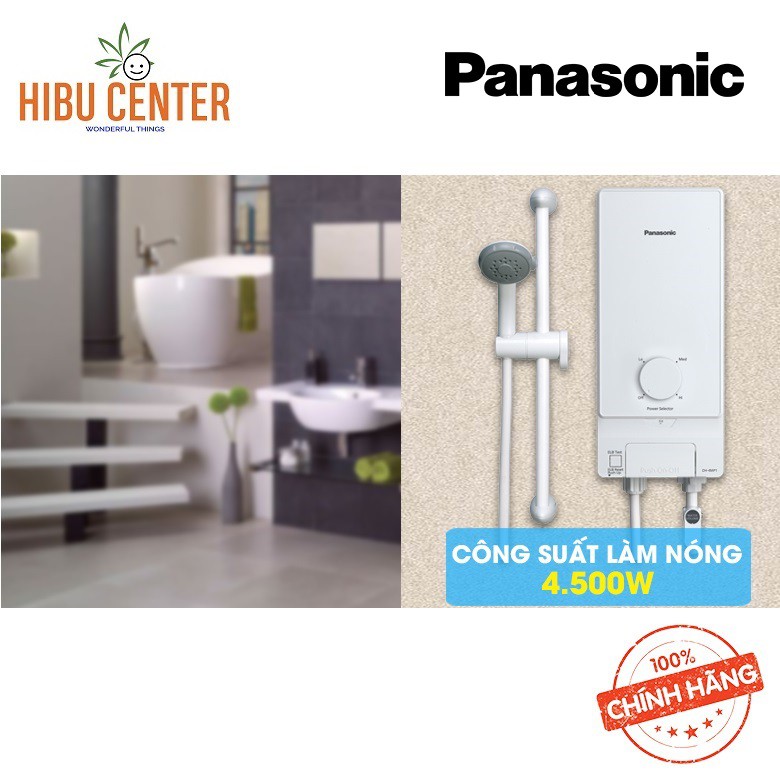 Máy Nước Nóng Có Bơm Trợ Lực PANASONIC DH-4MP1VW – 4.5KW – Hàng Chính Hãng – HIBUCENTER