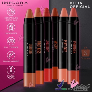Image of ❤ BELIA ❤ IMPLORA Lip Crayon Satin | Lipstick | Lip Cream | Lipcream | Lipcrayon BPOM