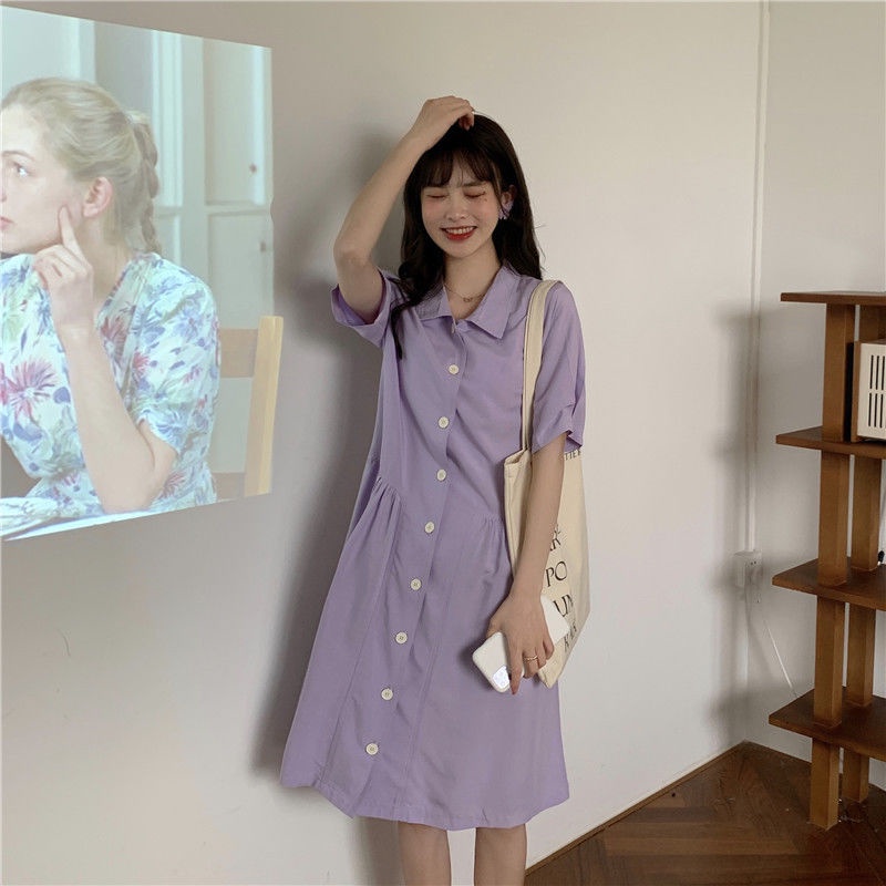 Đầm Polo dáng rộng thiết kế mới thời trang mùa hè theo phong cách hàn quốc cho nữ