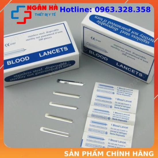 Kim chích máu đầu ngón tay, Kim chích tiểu đường lancets, hộp 200 chiếc