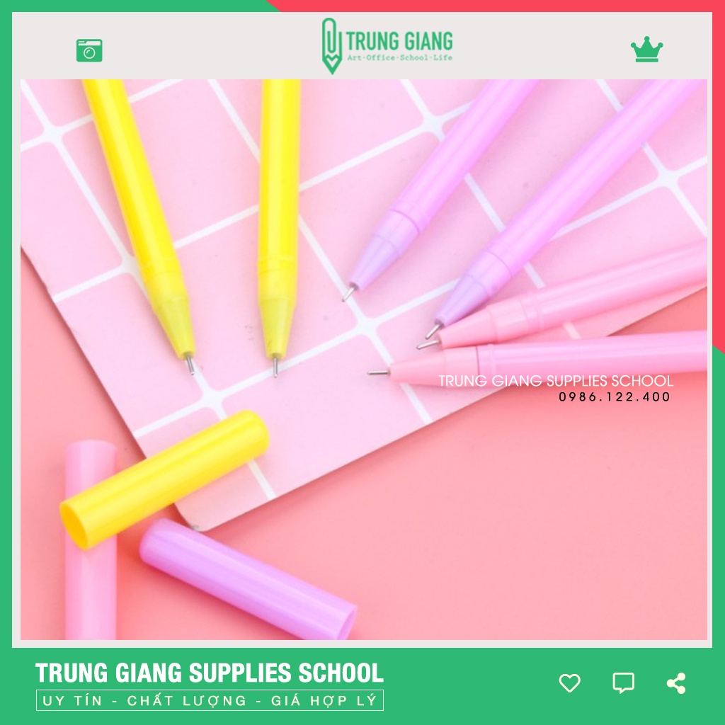 Bút gel cute, bút gel nước đầu thú hình hoạt hình siêu dễ thương nhiều kiểu dáng mẫu ngẫu nhiên