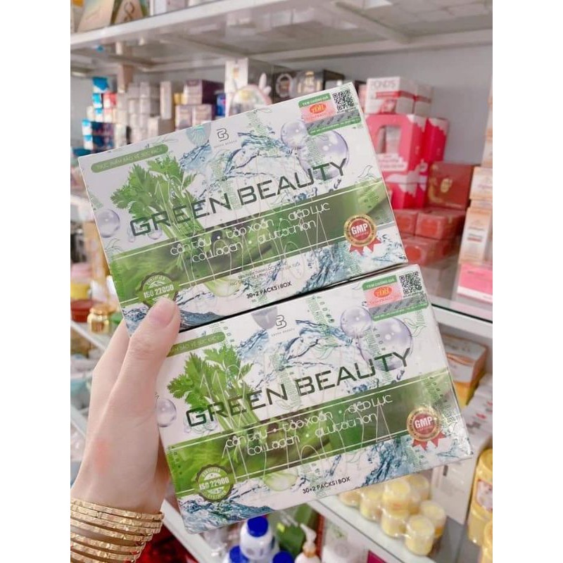 [ freeship ] Diệp lục cần Tây - Nước ép cần Tây (hộp 32 gói hỗ trợ xuống cân nhanh)] kèm thẻ bảo hành