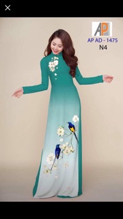 Vải áo dài ombre