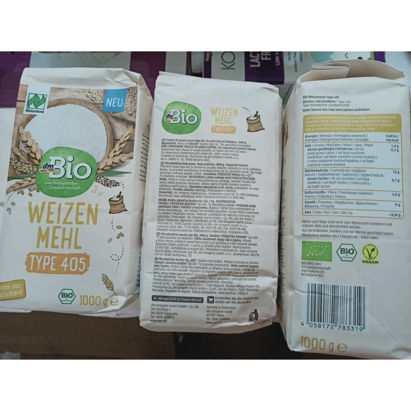 Bột mỳ đa dụng - nguyên cám hữu cơ Bauckhof - Dmbio (1kg)