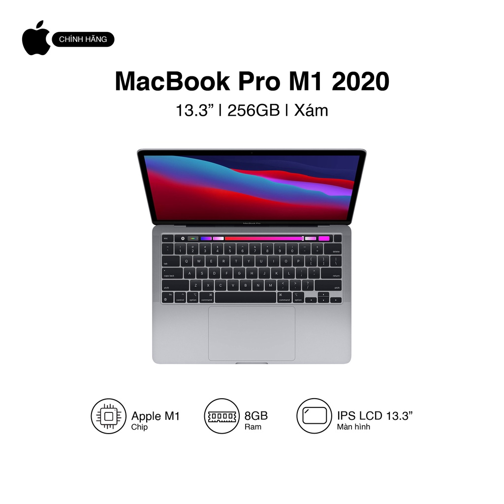 Laptop Apple Macbook Pro M1 2020 13.3-inch 256GB SSD - Hàng chính hãng VN/A