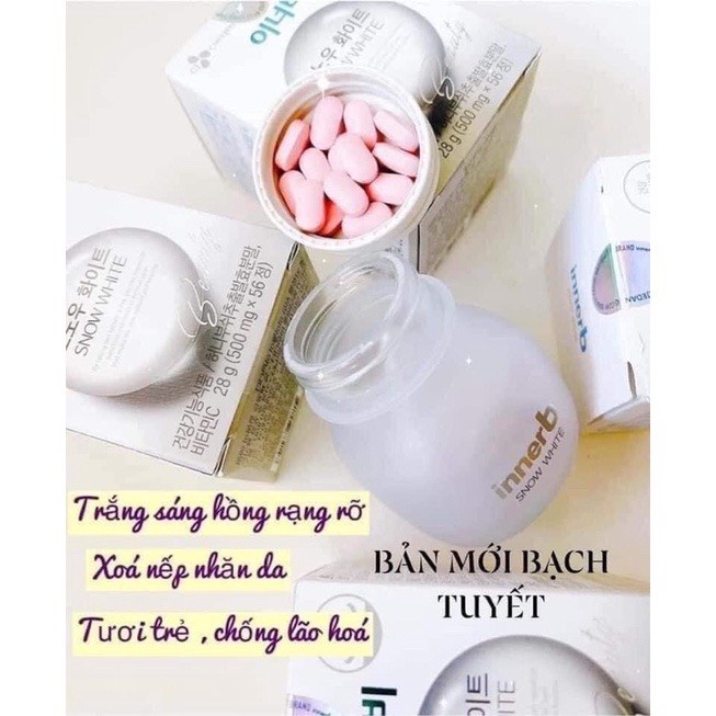 Viên Uống Trắng Da InnerB Snow White plus + 56 & 70 viên - Hàn Quốc chính hãng