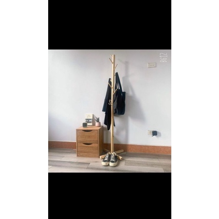 CÂY TREO QUẦN ÁO MŨ CHÌA KHOÁ BẰNG GỖ ĐA NĂNG