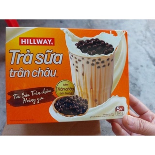 Trà sữa trân châu hoàng gia Hillway(5 gói nhỏ), kèm gói trân châu