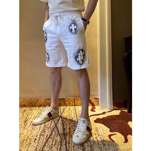 Quần short lửng cho nam thường ngày trẻ trung logo thương hiệu Chrome Hearts cao cấp mùa hè 2022