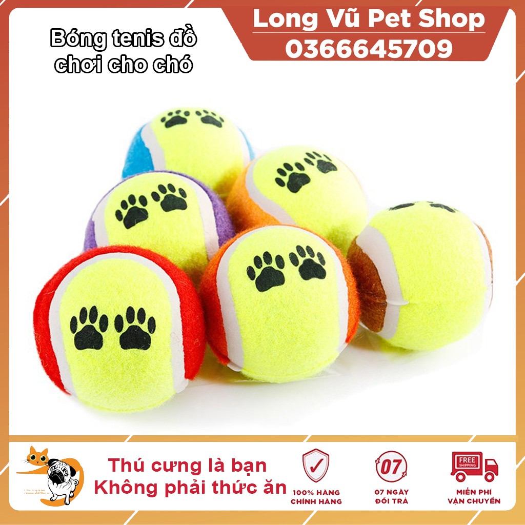 Bóng tenis đồ chơi cho chó mèo (không nẩy)