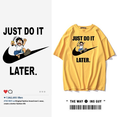 Áo Thun 100% Cotton Tay Ngắn Cổ Tròn Dáng Rộng In Họa Tiết Hoạt Hình Thời Trang Mùa Hè Cho Nam