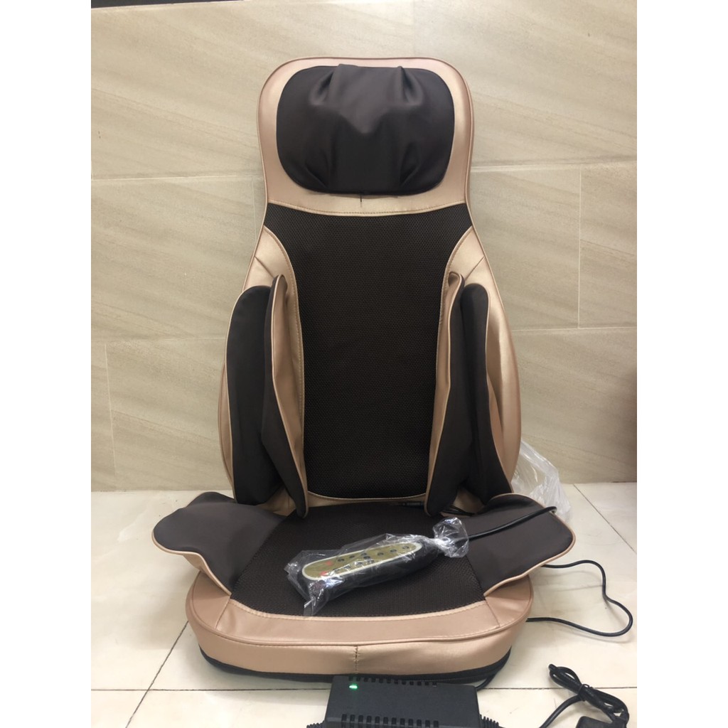 Ghế mát xa hồng ngoại mát xa bằng con lăn và túi khí mẫu mới nhất năm 2019, đệm massage Ozuno mới