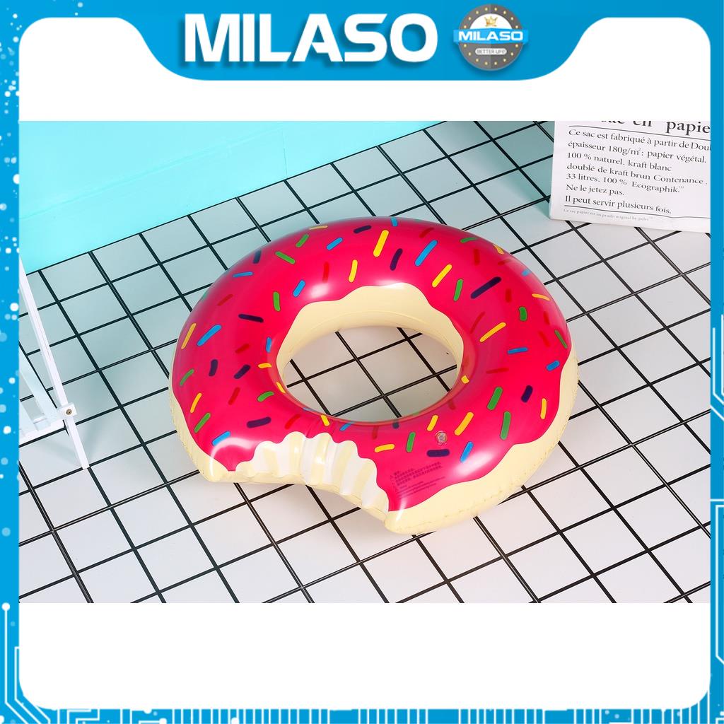 Phao bơi cho bé MILASO size 60 cm tập bơi cho trẻ em hình bánh vòng Donut dễ thương SS-001301