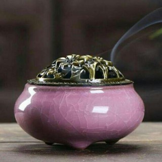 Lư Xông Trầm Hương Đỉnh Đốt Nhang Chất Liệu Gốm Sứ  MS2