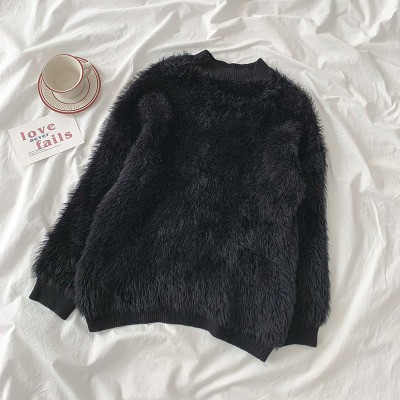 Áo len lông trơn dáng rộng ulzzang 2376