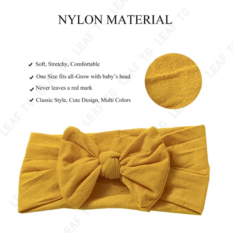 Băng Đô Mềm Đính Nơ Xinh Xắn Cho Bé Gái Từ 1-10 Tuổi