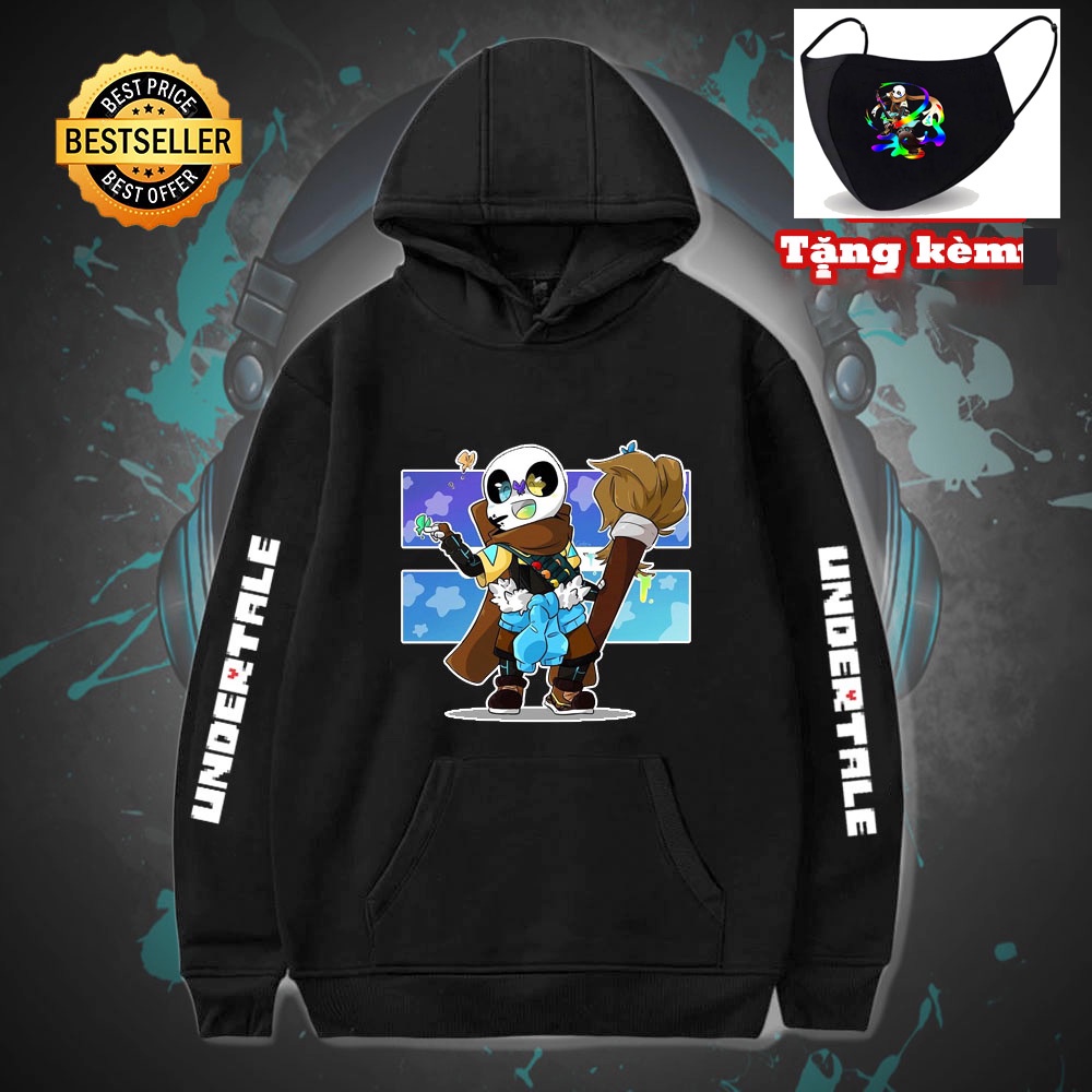 💥Áo Sans 🎁 BST 10 Mẫu Áo Hoodie Sans Undertale - áo thun khẩu trang in hình sans sieu chất 💖