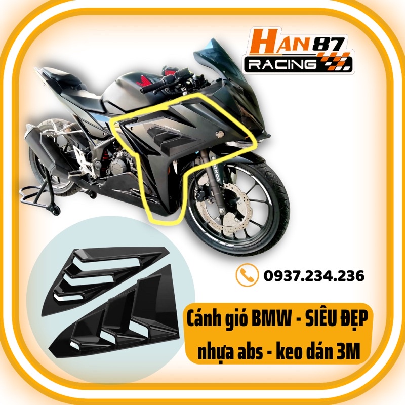 CÁNH GIÓ BMW - hốc gío kiểu BMW - dán keo 3M CBR150 GSX150 R15