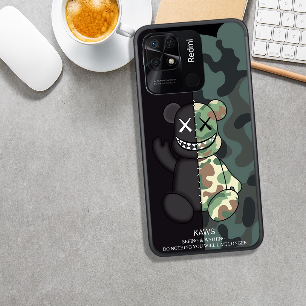 ỐP LƯNG REDMI 10A. IN HÌNH GẤU BEAR@BRICK BAO NGẦU, ĐẸP.