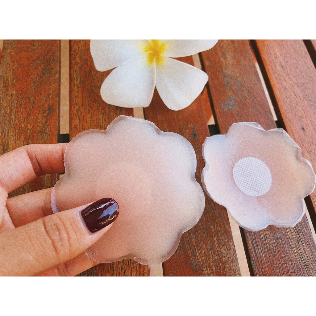 Miếng dán ngực cánh hoa silicon Mini CHE TI tiện dụng tái sử dụng nhiều lần