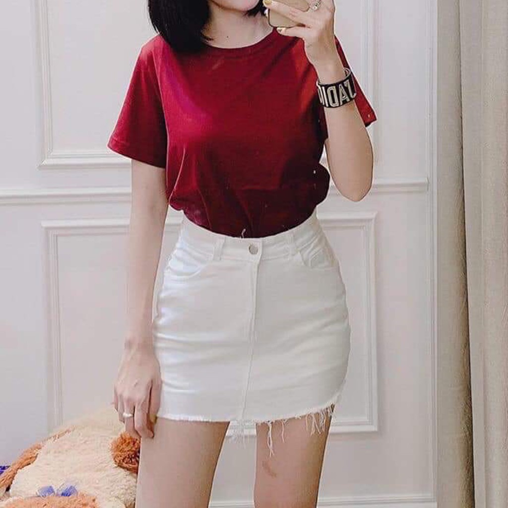 Quần Short Giả Váy Jeans - Chân Váy Jeans - Tashop 35