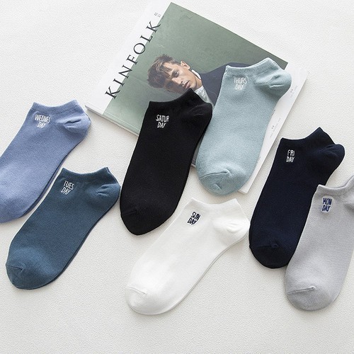 Tất 7 Ngày- Tất Nam- Set 7 Đôi Tất Cotton Cổ Ngắn Chống Thối Chân