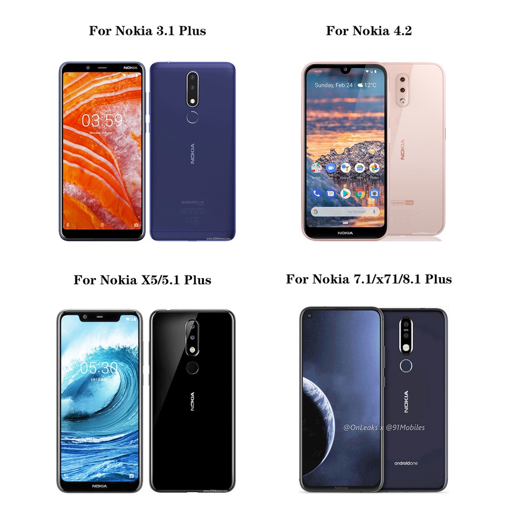 Ốp Điện Thoại Silicone Mềm Họa Tiết Đan Chéo Cho Nokia 3.1 5.1 8.1 Plus Nokia 4.2 X5 X71