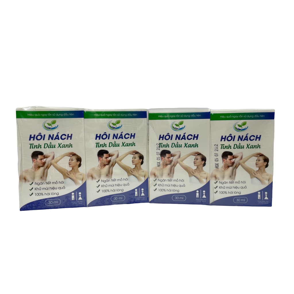 Xịt Khử Mùi Hôi Nách Tinh Chất Thiên Nhiên 100% Organic, Hàng Chính Hãng Tinh Dầu Xanh Chai 30ml