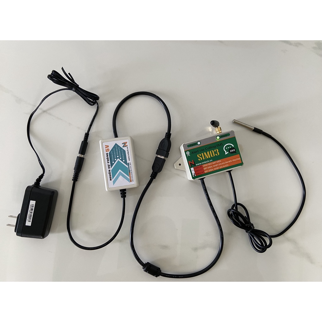 Cảnh báo Nhiệt độ và Mất điện qua điện thoại bằng Tin nhắn SMS và Cuộc gọi