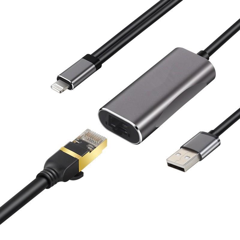 AMORUS Cáp chuyển đổi Lightning sang RJ45 HDMI/AV kỹ thuật số cho iPhone 11 Pro Xs Max XR X 8 7 iPad