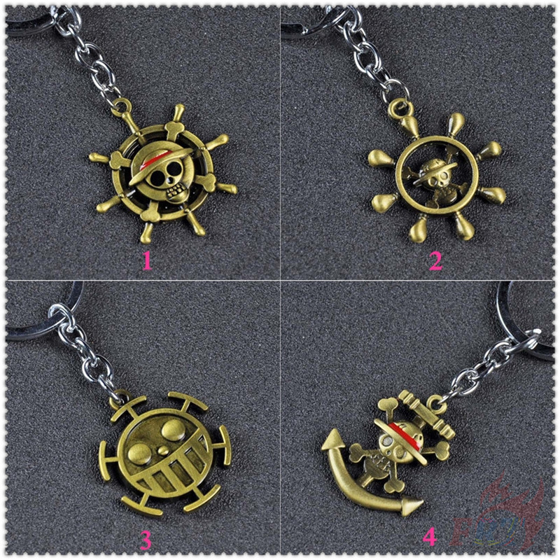 1 Móc Khóa Mặt Kim Loại Hình Nhân Vật One Piece