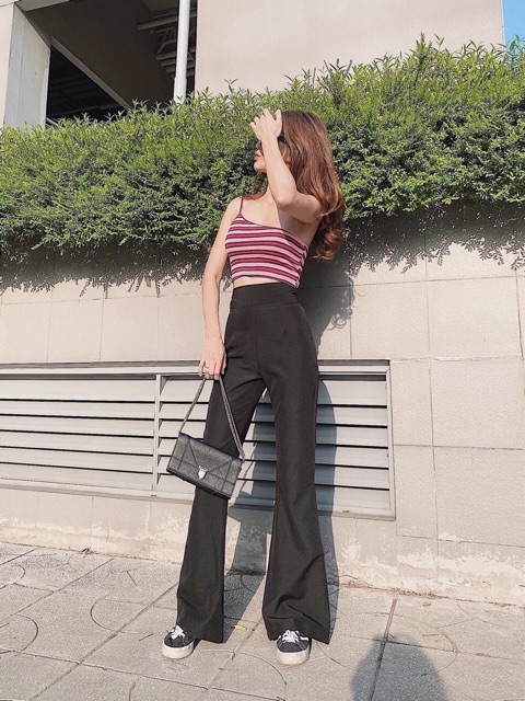 Quần Vải Suông Ống Loe, Quần Baggy Công Sở
