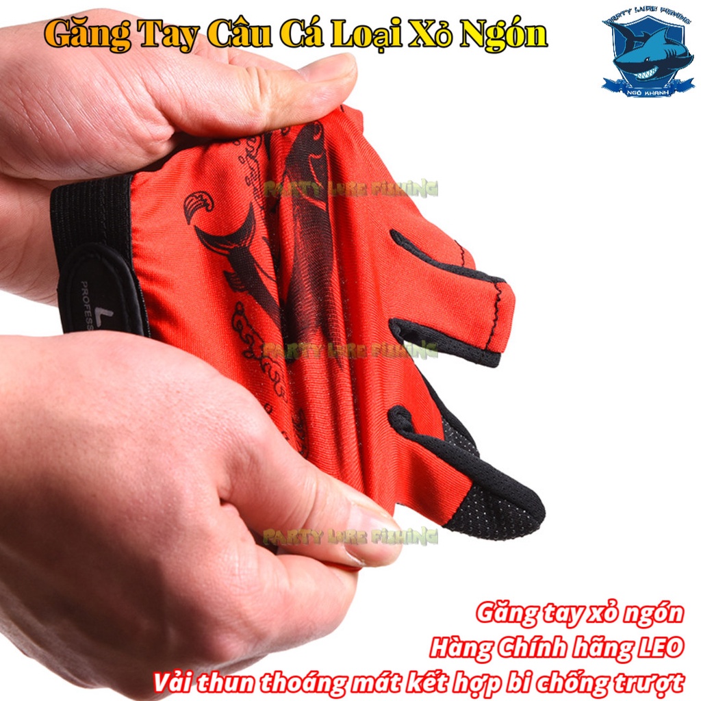 Găng tay xỏ ngón dành cho Ae cần thủ- Hàng chính hãng LEO