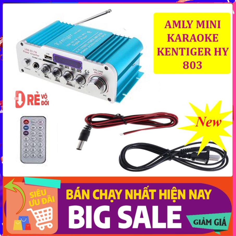 Amly mini Karaoke - Amly Bluetooth Kentiger HY 803 - Công suất lớn - Âm thanh cực đỉnh - Bảo hành chính hãng