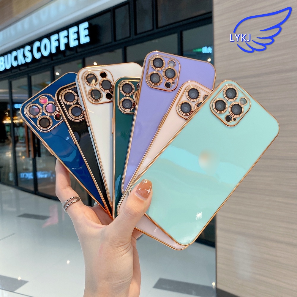 Ốp điện thoại TPU mạ điện sang trọng thích hợp cho iPhone 12 11 Pro Max XS Max XR x 8 7 plus