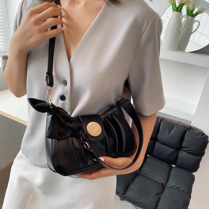 Túi Kẹp Nách Dây Nơ Kèm Dây Đeo Chéo