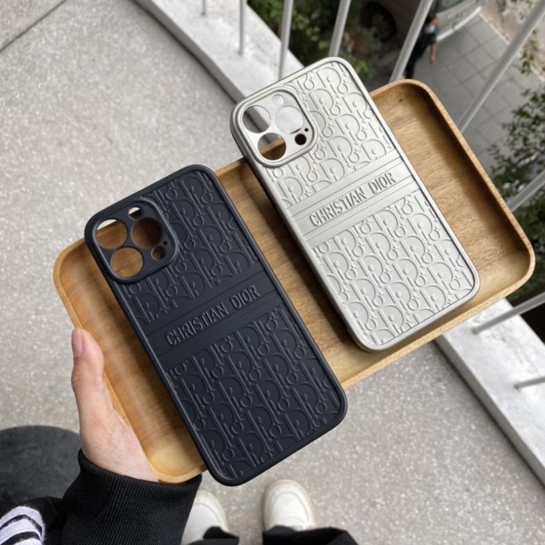 Ốp lưng iphone - ốp iphone D-i-o-r mạ nổi chống bẩn