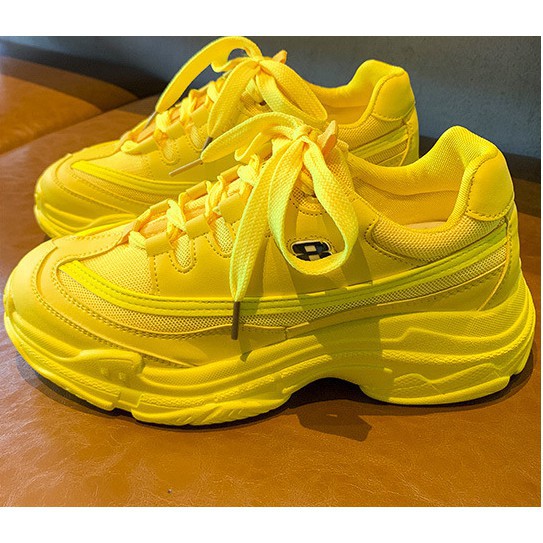 [ TẶNG TẤT KHỬ MÙI ] Giày thể thao nâng đế màu vàng số 8, siêu nổi bật và cá tính | BigBuy360 - bigbuy360.vn