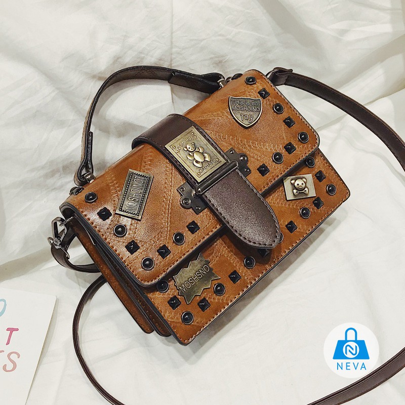 (HOT) Túi Xách Nữ Gắn Đinh Thời Trang Hàn Quốc Cực Chất NEVA9216 | BigBuy360 - bigbuy360.vn