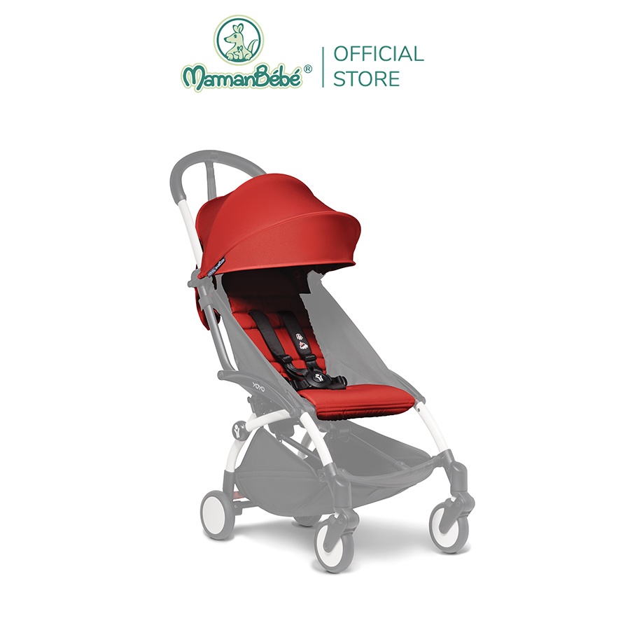 Bộ màn chụp và đệm xe đẩy BABYZEN YOYO 6+ Đỏ Cam