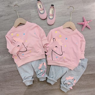 SET NỈ HỒNG UNICORN CHO BG